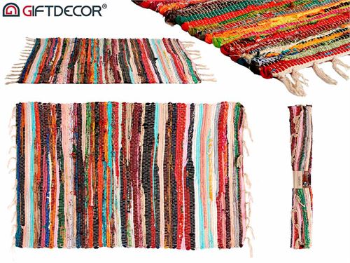 59907 TAPETE TRAPOS MULTICOR 60X90CM