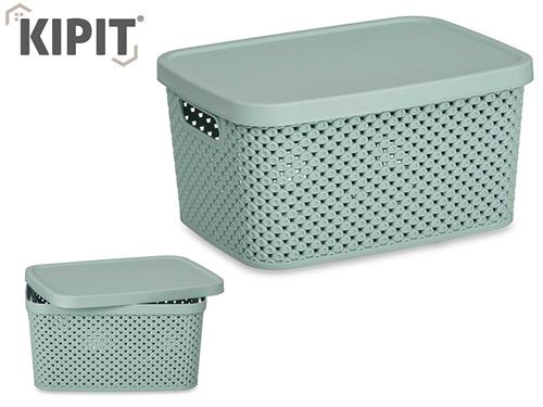 86640 CESTO ORG PL 3.5L C/TAMPA 23,7 x 17,5 x 12,5 CM