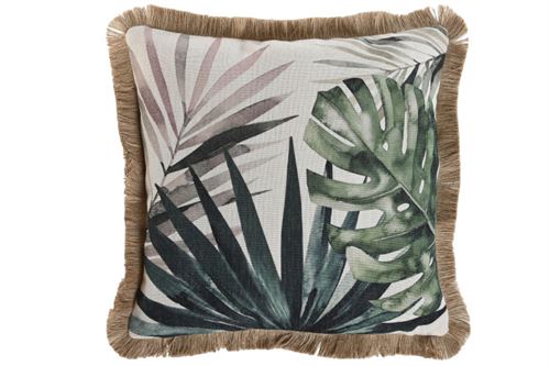 TX-213556 ALMOFADA POLIÉSTER 45X45CM 420 GR. FRANJAS MULTICOR