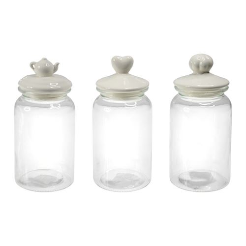 62747 FRASCO DE VIDRO COM TAMPA 1.3L