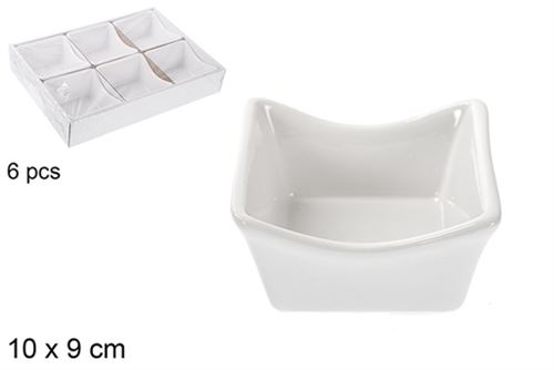 113517 TAÇA CERAMICA QUADRADA PICOS 10x9cm