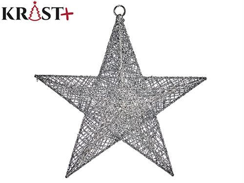 97123 ESTRELA NATAL PRATA DECORATIVA 51CM