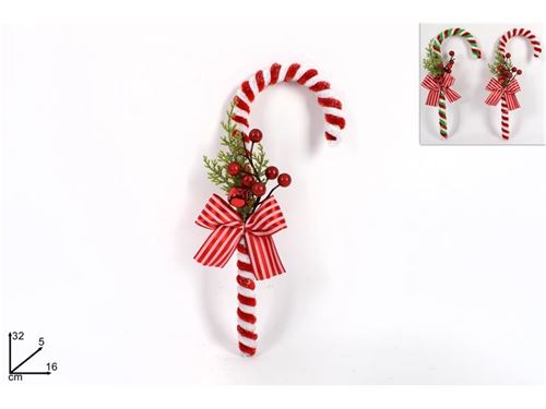 154817 BENGALA DECORATIVA NATAL 32CM