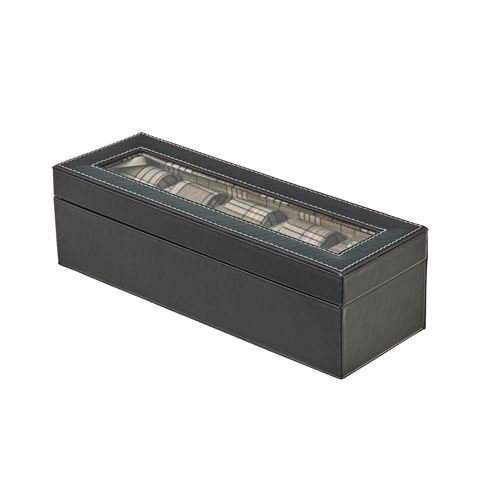 801453 ESTOJO DE JOIAS RELÓGIOS PRETO 30 X 10 X 8,50 CM
