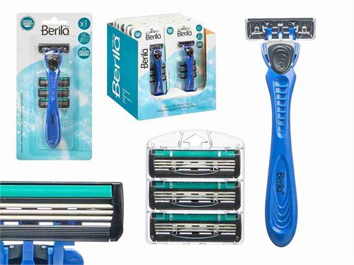 12206 BERILO LAMINA BARBEAR 4 RECARGAS