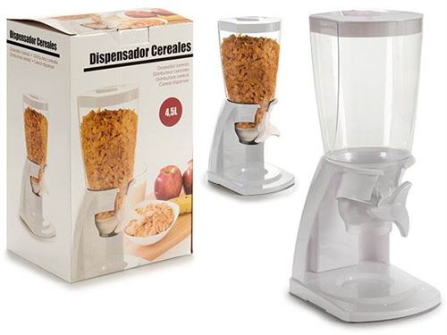 30025 DOSEADOR CEREAIS PLASTICO BRANCO 4,5L