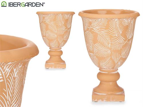 82886 COPA TERRACOTA GRANDE HOJAS 17X25