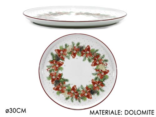 471560 PRATO NATAL CERAMICA 30CM