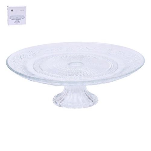 952242 PRATO VIDRO PARA BOLO 30CM C/PE SK952-224