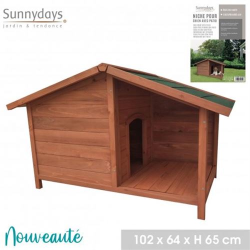 CASA PARA ANIMAIS MDF 102X64X65CM