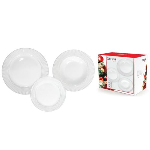 P020288829 SERVIÇO JANTAR PORCELANA  TLX16522-1-SILVER (S/18PCS)