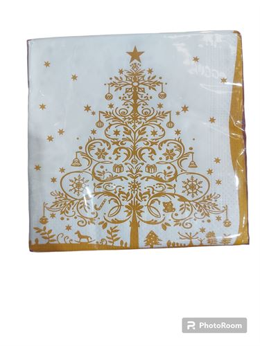 113698 SET 20 GUARDANAPOS NATAL 33CM