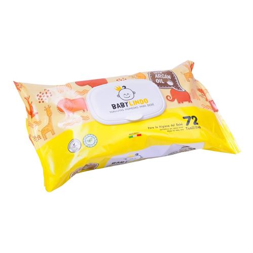 TOALHITA BABY LINDO ARGAN C/T 72UN