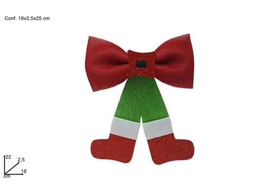 268330 LAÇO DECORATIVO VERMELHO E VERDE