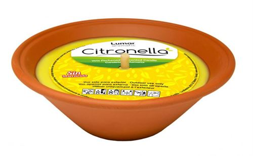 91650603 VELA CITRONELLA PLATO TERRACOTA 17,5X6CM