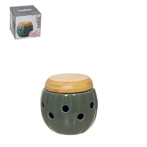 24350 CAIXA P/ ALHOS PORCELANA E BAMBU C 11,00 L 11,00 A 10,50