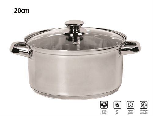 16689/DO 20 PANELA INOX C/TAMPA 20CM