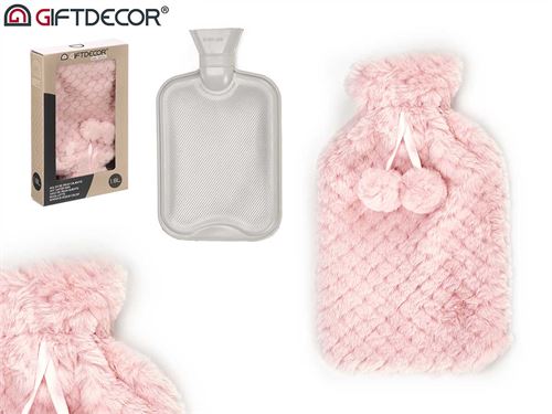 17253 SACO AGUA QUENTE FORRADO 1,8L PELO ROSA