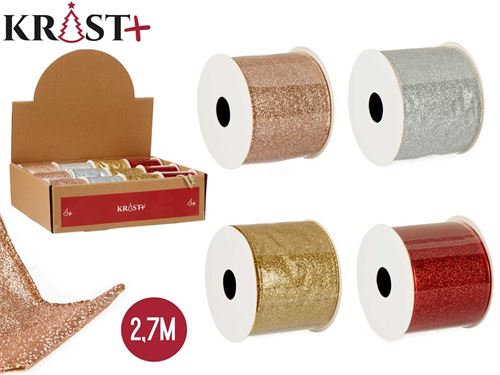 89020 FITA PURPURINA 2,7CM 4SORTIDAS