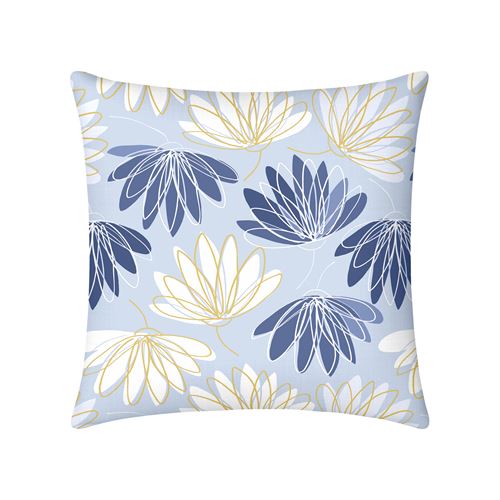 803717 ALMOFADA LONITA IMPRESSO FANS AZUL 43X43