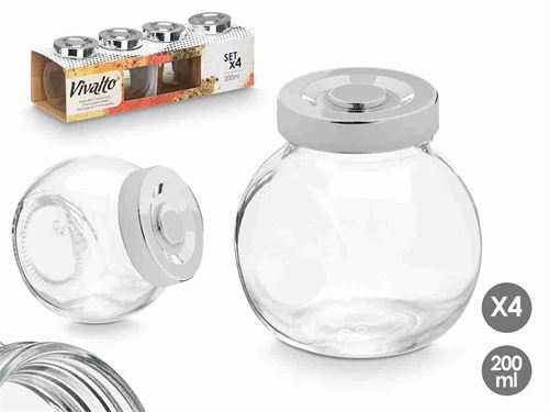 10255 CONJ 4 FRASCOS ESPECIARIAS 200ML