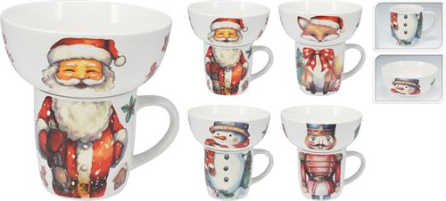 Q96001090 TIGELA COM CANECA NATAL GIFT