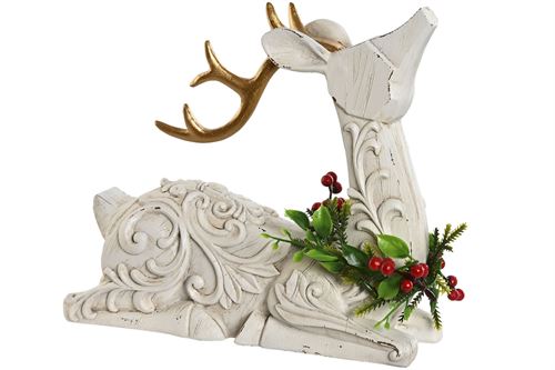NV-214280 FIGURA RESINA 26,5X8,5X22,5 RENA BRANCO