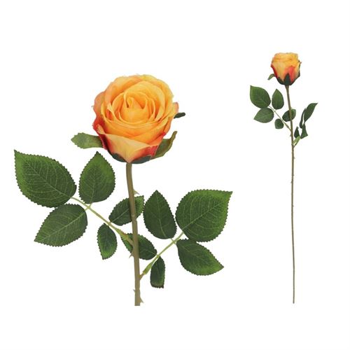 HASTE ROSA LARANJA 65CM