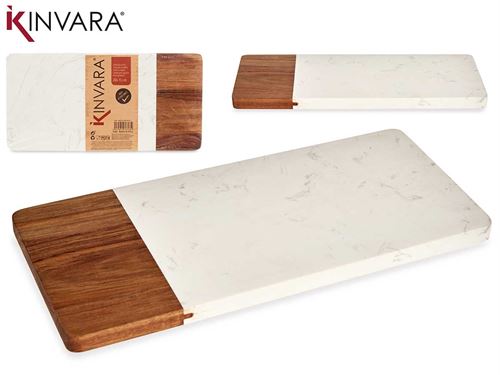 TABUA MADEIRA MARMORE 30 x 15 x 1,3 cm.