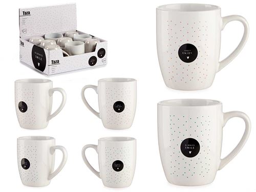 CANECA PORCELANA ENJOY SORT 2DESENHOS