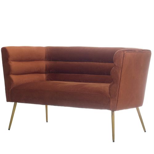 CADEIRÃO 2 LUG MDF TCD LARANJA 131X69X76