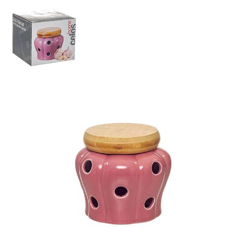 24375 CAIXA P/ ALHOS PORCELANA E BAMBU C 11,50 L 11,50 A 10,00