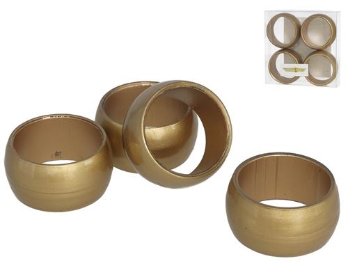 249362 PORTA-GUARDANAPOS X4 OURO 5X2.5CM