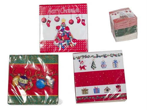 313278 GUARDANAPO NATAL 20PÇS 33X33CM 3 CAPAS