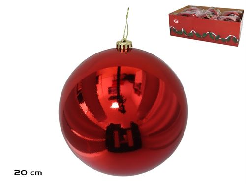 500203 BOLA NATAL VERMELHO 20CM