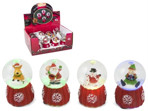 9465 BOLA AGUA NATAL 7X5CM 4SRT