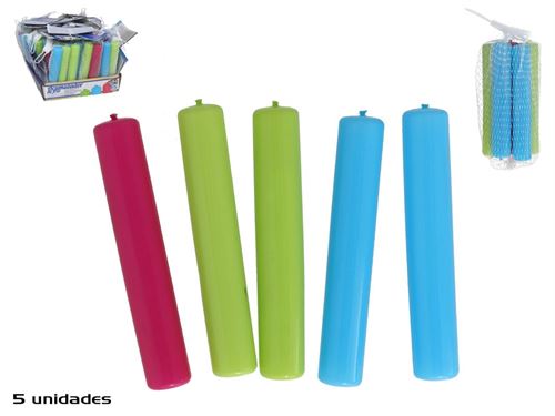 564502 SET 5 ACUMULADORES FRIO BOTELLAS 12X2CM