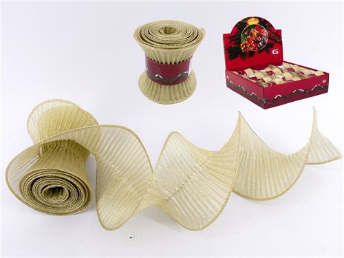 676632 FITA ESPIRAL ORGANZA ORO 10X180CM