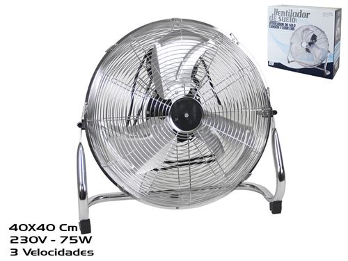 880435 VENTILADOR DE SUELO 40CM 75W CROMADO