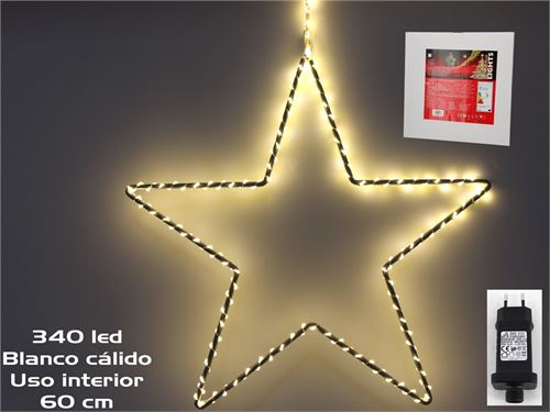 947848 ESTRELA 340 MICROLED CALIDO INTERIOR 60CM