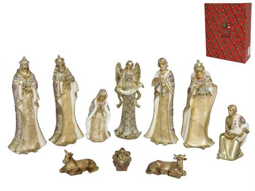 956840 NTL PRESEPIO PEROLADO 10PÇS