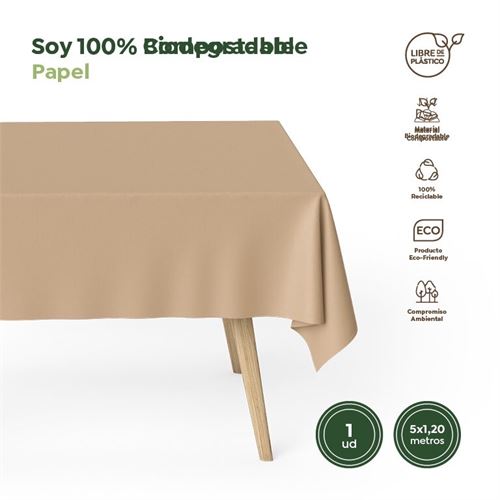 30703 ROLO TOALHA MESA ECO GREEN C.KTAFT 1,20X5MT