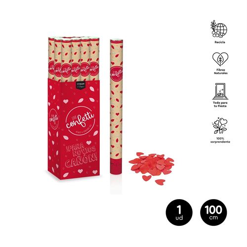 114-1005 CONFETIS PETALAS CORAÇAO VERMELHO 100CM 1UN