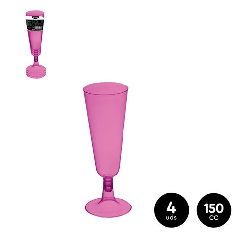119-1501 COPO CAVA REUT ROSA 150CC PS 4UN