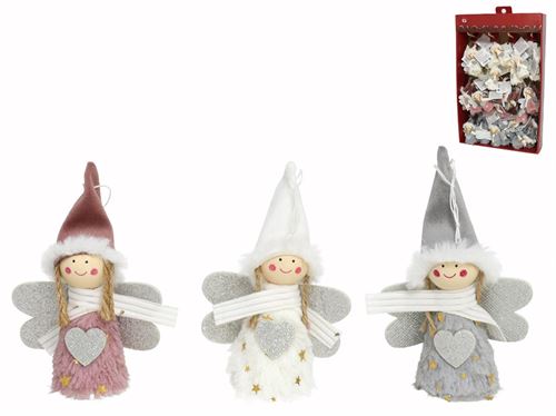 2415 PINGENTE ANJO ECHARPE 14CM 3 SORT