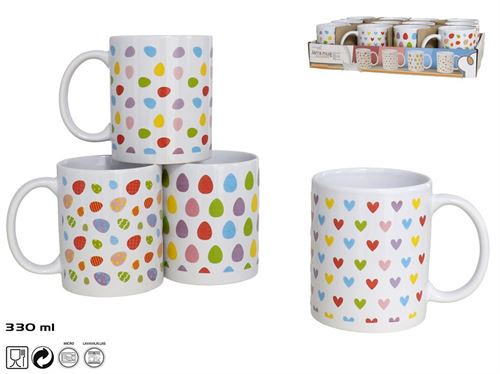 102726 CANECA CERAMICA CORAÇAO 330ML
