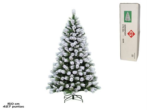 154961 ÁRVORE DE NATAL 42 7PONTAS 150CM NEVADA
