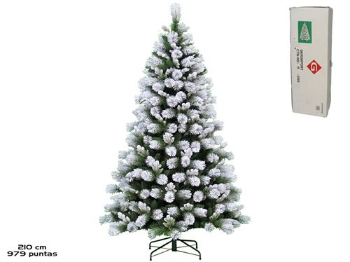 154985 ARVORE NATAL NEVADA 979 PONTAS 210CM