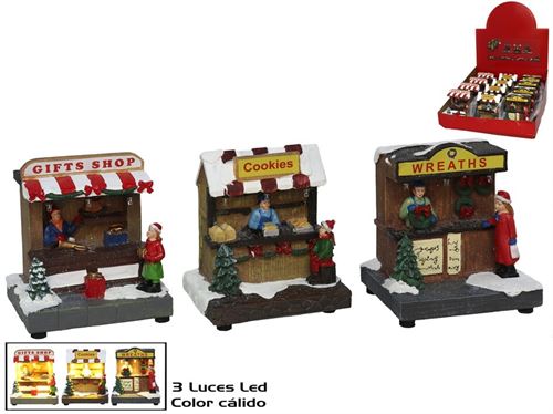 156613 LOJA NATAL DEZEMBRO 10X8X11CM 3STD