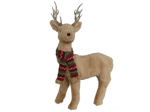 8655 RENA DE NATAL COM CACHECOL 32x17x54 CM